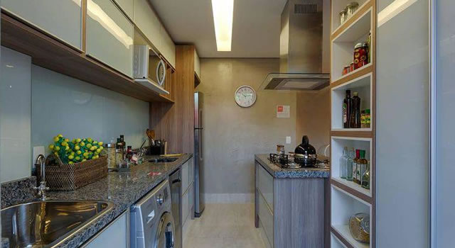 Cozinha planejada para apartamento pequeno 