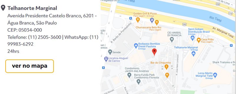 Telhanorte Marginal Tietê